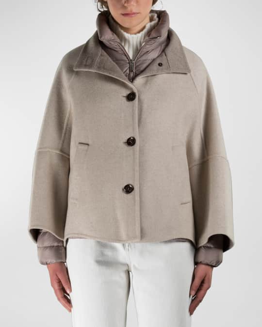 [MooRER] ムーレー / LENIE-CZI ジャケット MooRER Lenie CZI Layered Jacket | Neiman Marcus