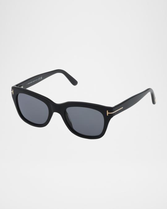 NEW TOM FORD SUNGLASSES snowdon rectangle plastic sunglasses with grey gradient Tom Ford Snowdon Grey Gradient Square Men main image 4
