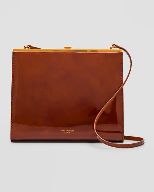＊SAINT LAURENT＊ Leather Le Anne-Marie ショルダーバッグ Saint Laurent Large Le Anne-marie Shoulder Bag in Off White