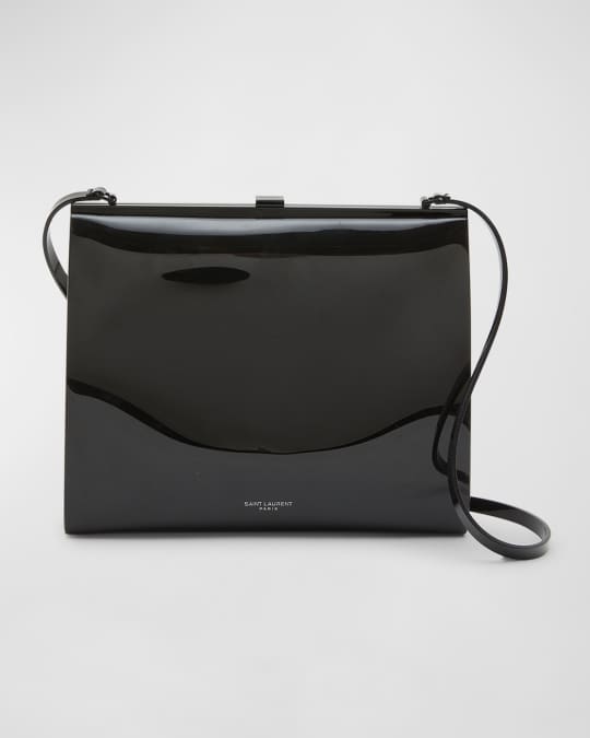 【関税&送料込】Saint Laurent Black Leather Le Anne-Marie Sh Saint Laurent Le-Anne Marie Small Shoulder Bag in Vinyl