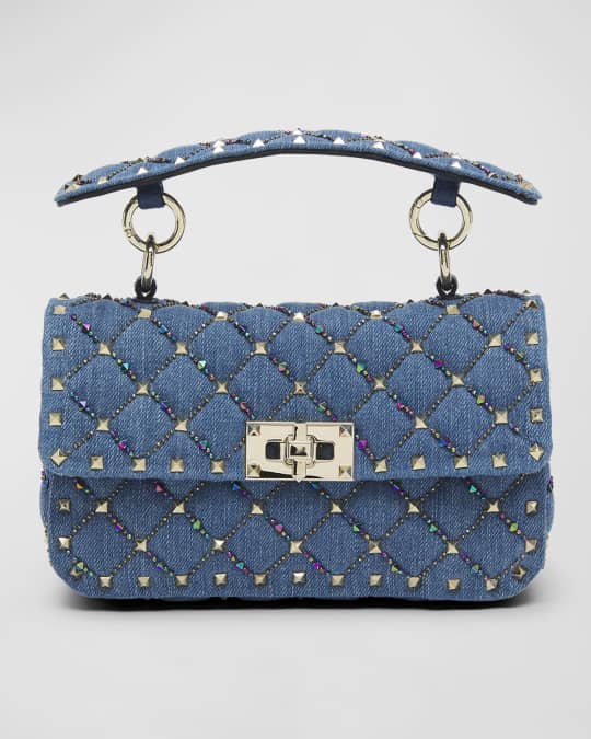 Valentino blue rockstud bag on sale
