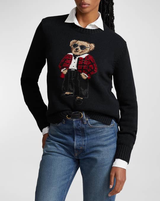 Womens ralph lauren bear sweater deals