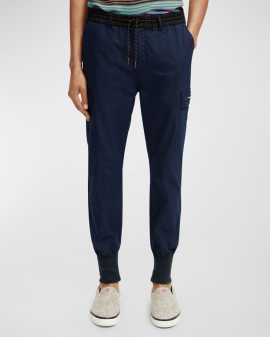 Scotch Soda Men s Contrast Trim Cargo Joggers Neiman Marcus