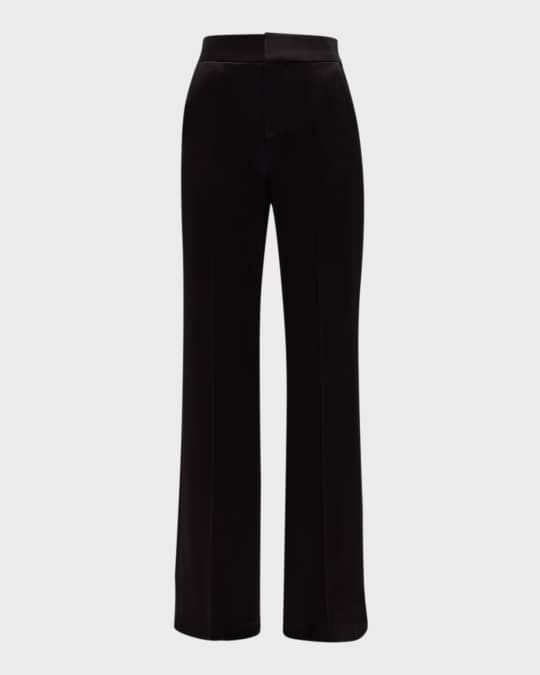 Dylan High-Rise Wide-Leg Satin Pants 