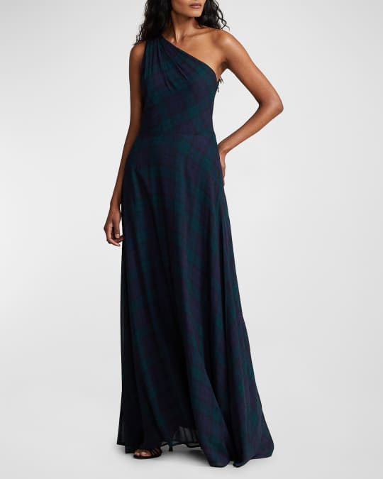 Ralph lauren black one shoulder dress store