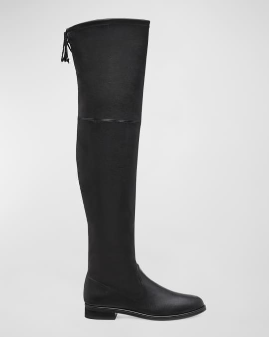 Lowland Stretch Leather Over The Knee Boots