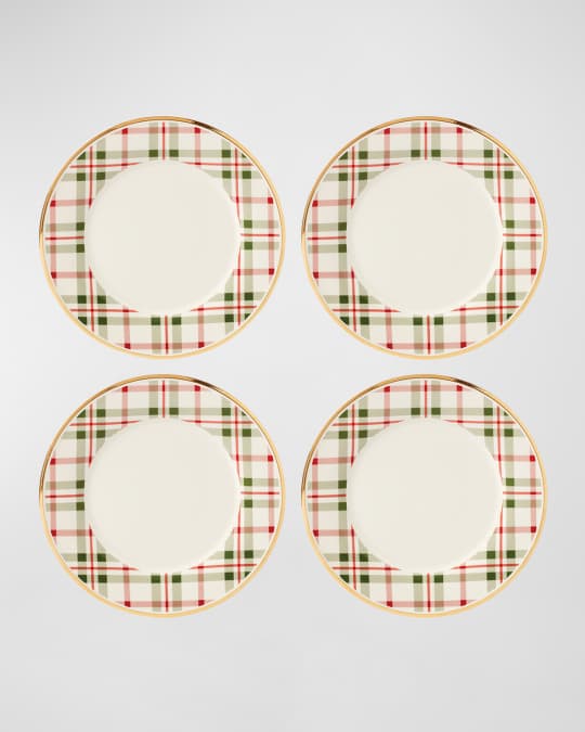 Lenox Holiday Plaid Dinner Plates, Set of 4 Neiman Marcus