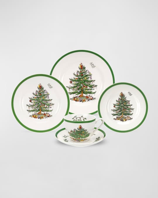 Spode Christmas Tree 5 Piece Place Setting Neiman Marcus