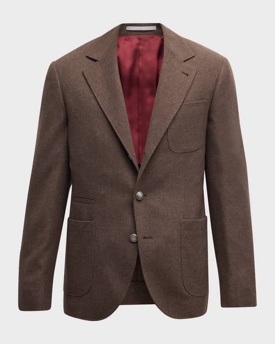 Brunello Cucinelli Men's Patch Pocket Two-Button Sport Coat | Neiman Marcus