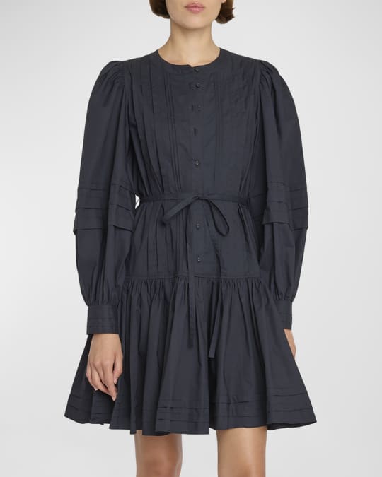 ulla johnson drop waist dress Burgundy Long Sleeve Drop Waist Aubrey Midaxi Dress main image 0