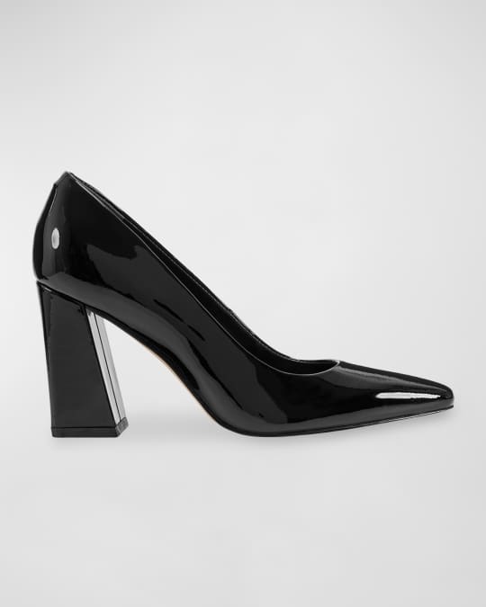 Yalina Suede Block Heel Pumps