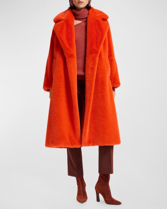 Essentiel Antwerp Edict Double Breasted Faux Fur Coat Neiman Marcus