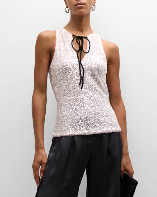 Ganni sequin top 2025