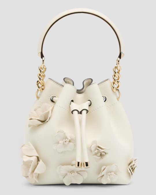 ハンドバッグ JIMMY CHOO 'Bon Bon' bucket bag Bon Bon Bucket S | Black Smooth Calf Leather Bucket Bag with