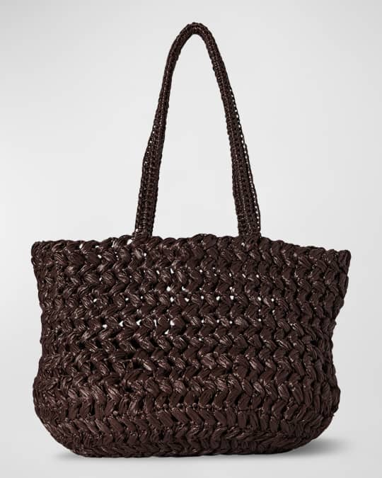THE ROW☆25SS ESTELLE ラフィア トートバッグ BLACK Estelle Tote — Black – La Garçonne