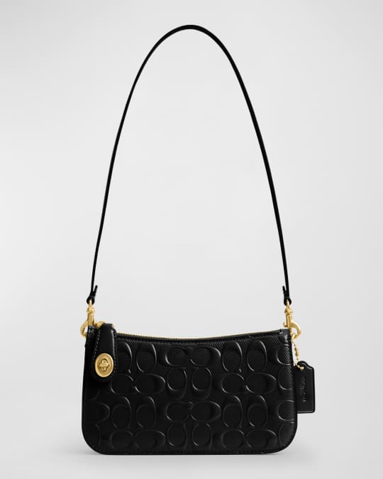 Coach Penn Signature Patent Leather Shoulder Bag | Neiman Marcus