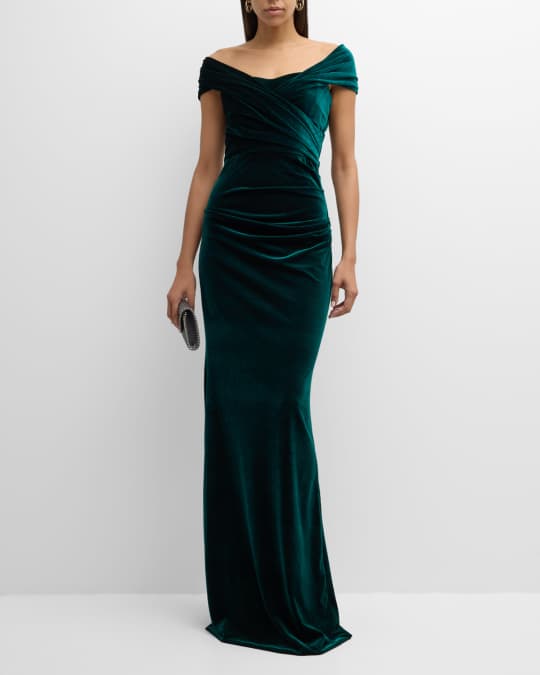 Teri jon velvet dress sales