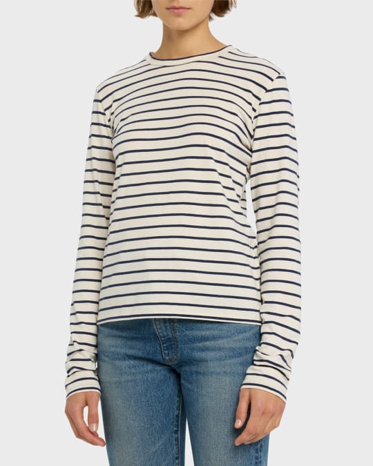 Susana Striped Long-Sleeve Tee