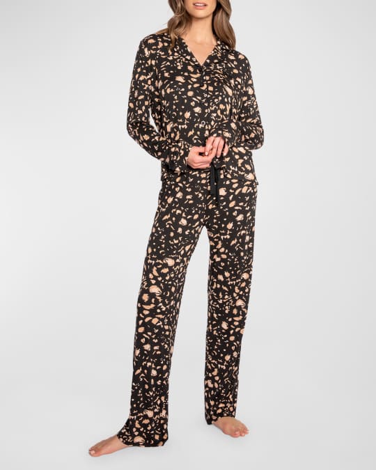 black printed pajama