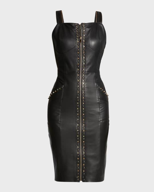 AS by DF Stevie Upcycled Leather Dress | Neiman Marcus