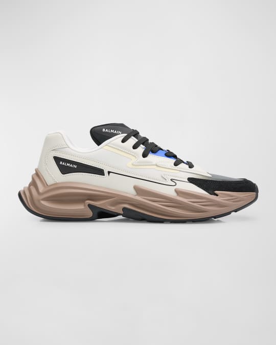 Balmain Men's B Dr4gon Colorblock Runner Sneakers | Neiman