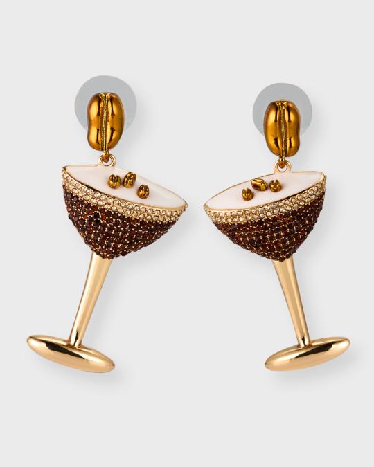 Orecchini Cocktail BaubleBar Sugarfix Splash Of Cran Cosmos – Cristalli Rosa E Oro
