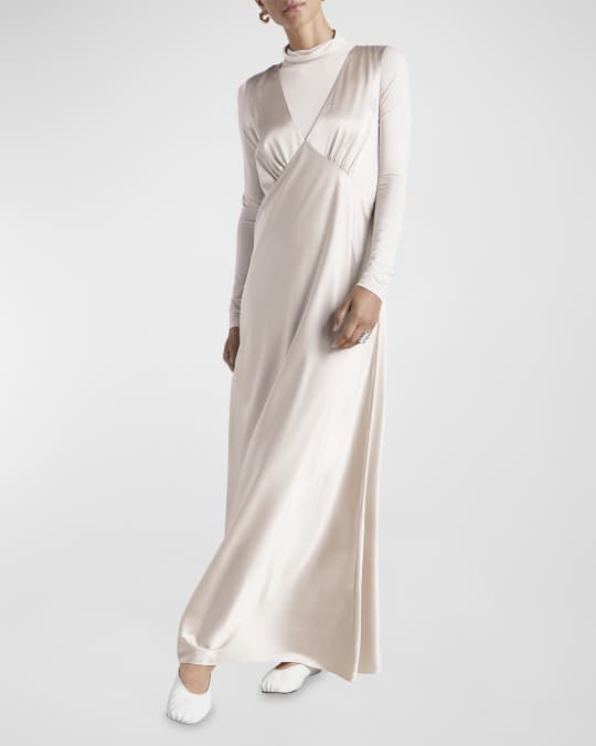 Splendid x Kate Young Sleeveless Silk Maxi Dress | Neiman Marcus
