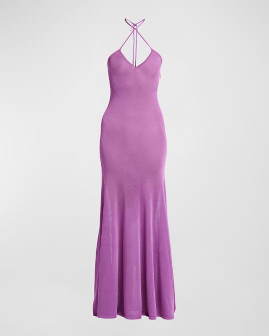 【関税&送料込】Tom Ford Slinky Dress TOM FORD Slinky Full Length Ruffle Dress in Rose Bloom | FWRD