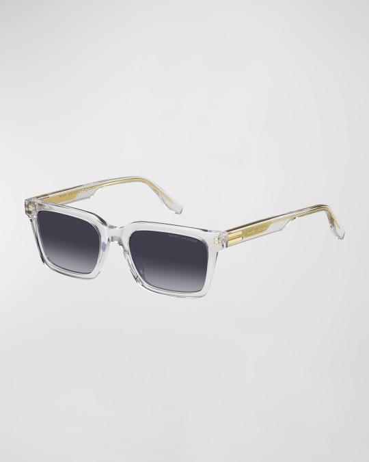 Marc Jacobs Transparent Acetate Rectangle Sunglasses  display picture 1