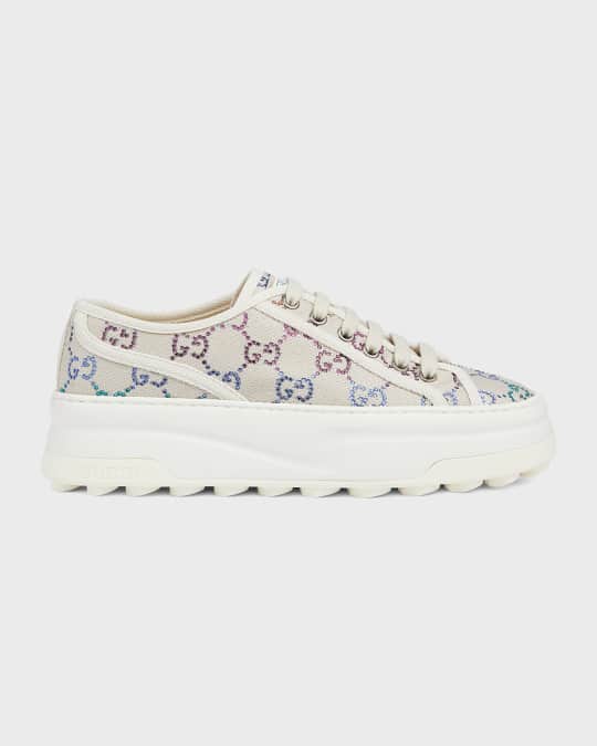 Gucci Treck Multicolor GG Platform Sneakers | Neiman Marcus