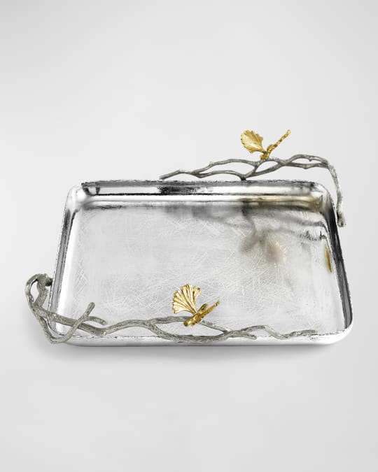 Butterfly Ginkgo Luxe Matzah Plate