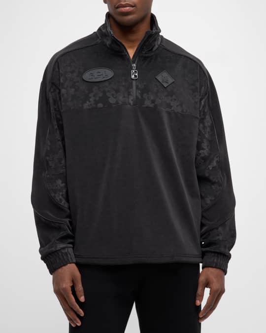 Puma x P.A.M. Men's Velour Half-Zip Sweater | Neiman Marcus