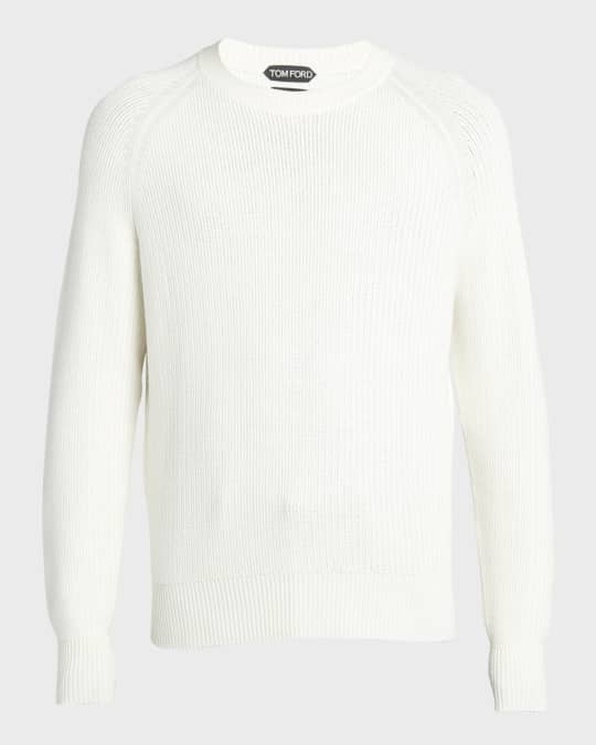 Men's Wool-Silk Crewneck Sweater