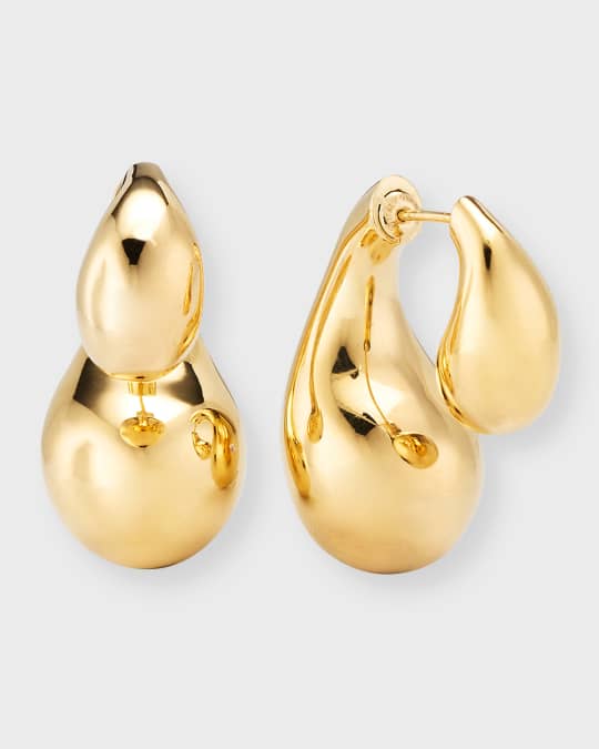 Bottega Veneta Drop Shaped Earrings, Gold | Neiman Marcus
