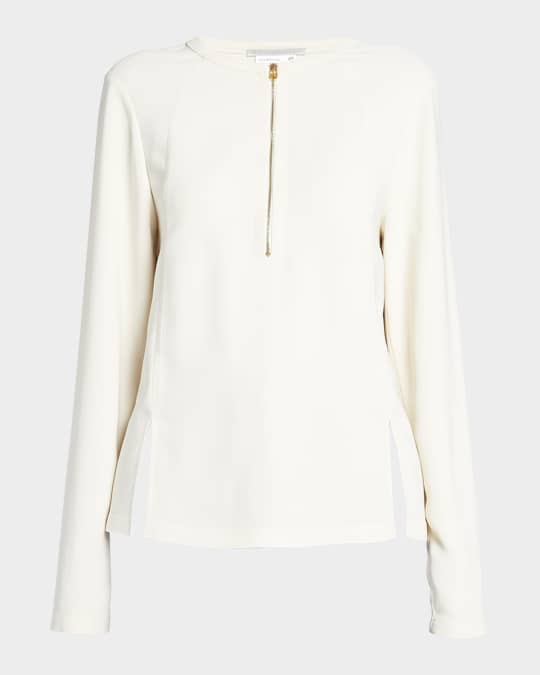 Iconic Zip-Detail Top