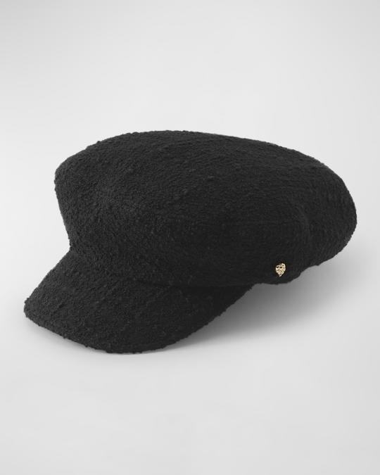 Helen Kaminski Vicky Bouclé Wool-Blend Baker Boy Cap  display picture 3
