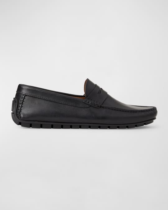 Men's Xane Leather Driver Penny Loafers