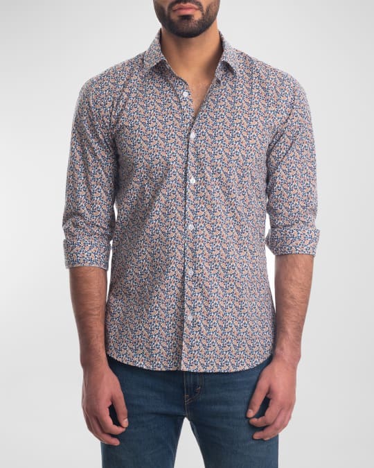 Jared Lang Men's Floral ButtonDown Shirt Neiman Marcus