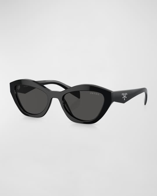 Triangle Logo Acetate Butterfly Sunglasses 