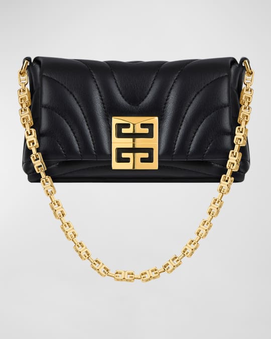 4G Soft Wallet on Chain in Quilted Leather