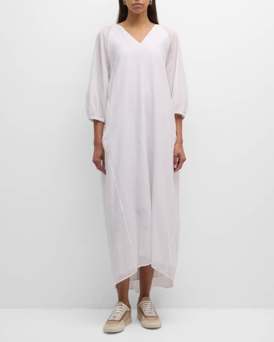 Cotton maxi shift dress shop
