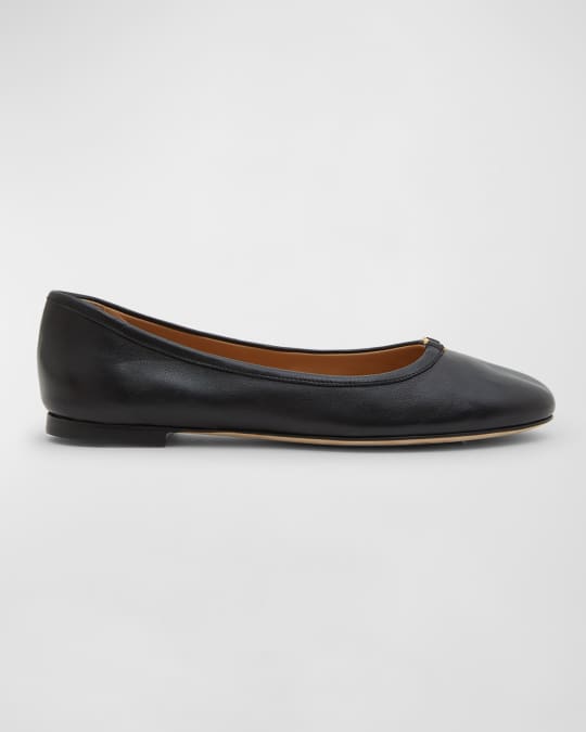 フラットシューズ Chloe Marcie Ballerinas In Black Leather Chloé Marcie Ballerina in Black | Chloé US