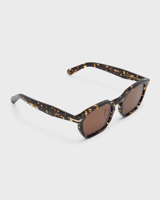 Karen Walker Keyhole Acetate Square Sunglasses | Neiman Marcus display picture 3