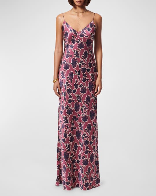 Cami NYC Raven Floral Silk Slip Gown Neiman Marcus