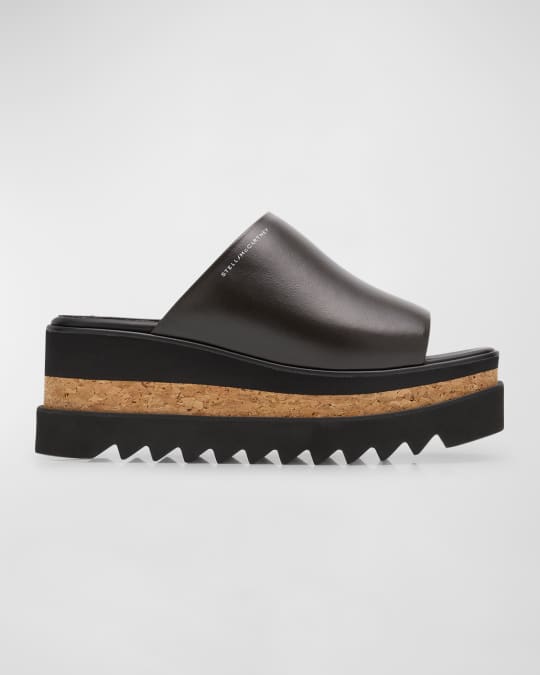 サンダル・ミュール STELLA MCCARTNEY TWO-TONE FABRIC SNEAK ELYSE SANDALS Sneak-Elyse platform sandals in multicoloured - Stella Mc