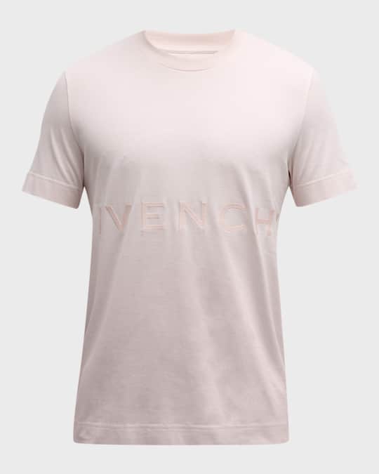 Givenchy Men's Embroidered Logo Slim-Fit T-Shirt Neiman Marcus