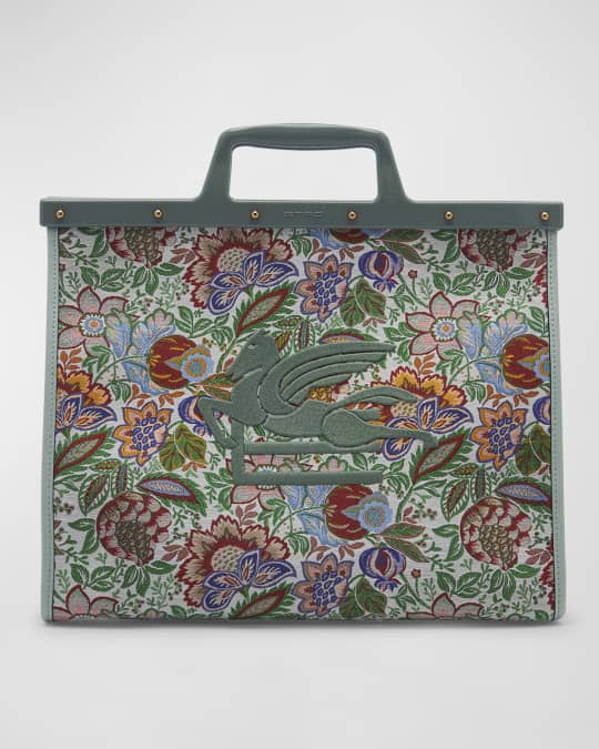 【関税込み】ETRO \"ETRO Essential\" tote bag Etro Essential Leather Shopping Bag | Saks Fifth Avenue