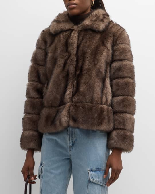 Kelli Kouri Faux Fur Jacket Neiman Marcus