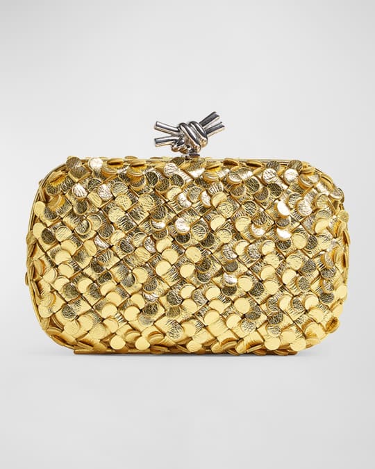 Gold bottega veneta clutch outlet