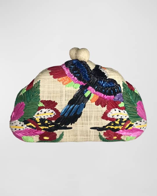 Serpui straw clutch new arrivals